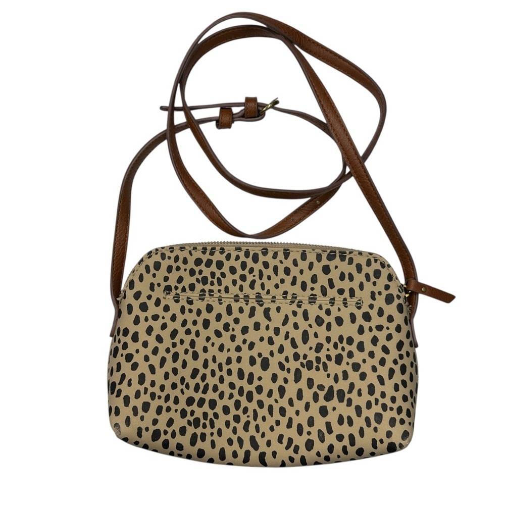 Target Tan and Black Spotted Crossbody Bag